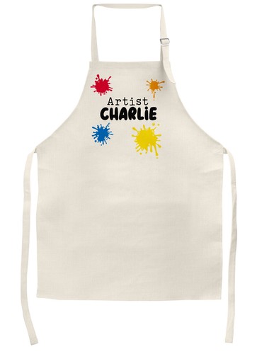 Personalised artist kids apron - personalised,