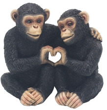 MONKEYS IN LOVE COUPLE HEART