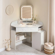 Corner mirror dressing table - mirror,