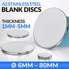 1mm - 5mm Thick A2 STAINLESS