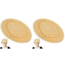  2 Pack Ladies Fascinator Hat Base for Making Hats Women Millinery
