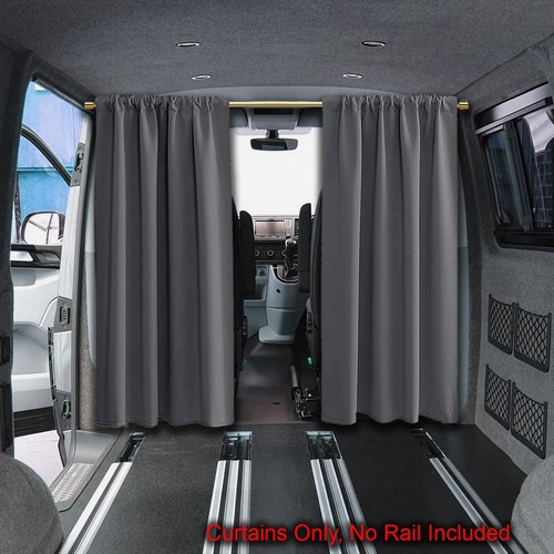 Campervan bulkhead curtains - bulkhead,