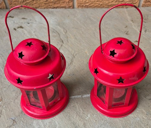 Red morrocan style hanging - red,