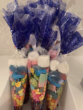 10 x Large pre-filled sweet cones - Favours, Kids Birthday Party Bags, Occassion