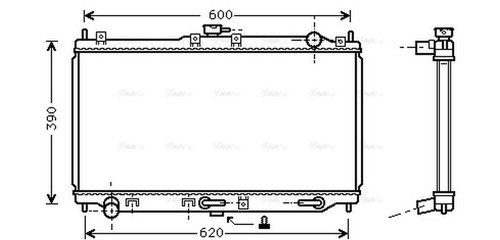 Ava coolant radiator mz2134 - ava,