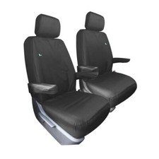 VW Transporter T5 & T6 Seat Covers Tailored Driver + Single Passenger Waterproof
