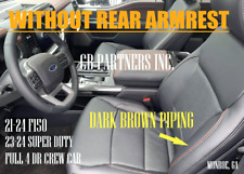 FORD F150 NEW TAKEOFF BLACK LEATHER COVER DARK BROWN PIPE  2021 2022 2023 24-25