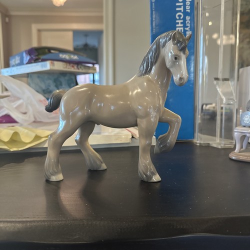 Lladro 4862 percheron - percheron, horse