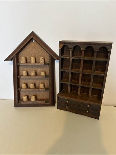 Wooden thimble display stand - thimble,