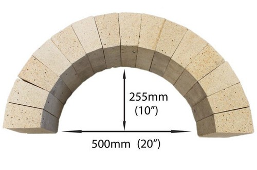 Firebrick arch arched - firebrick, x