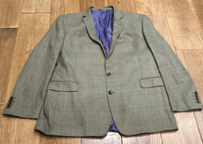 Blazer checked wool tweed sports jacket size 48 inch chest