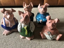 NatWest Full Set 5 Pigs Piggy
