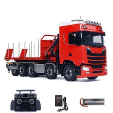 Metal 1/14 Hydraulic Flatbed Timber 770S RC Dump Truck 10x10 Radio Control Crane