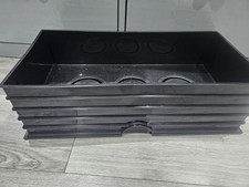 Genuine Large Lego 4×2 Brick 8 Stud Black  Storage Box Container Stackable