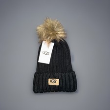 UGG Wool Knit Pom Pom Beanie