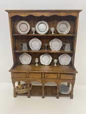 TUDOR STYLE DRESSER AGED OAK &