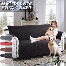 Sofa Slip Covers Waterproof Quilted Throw Reversible Pet Protector Couch Cover