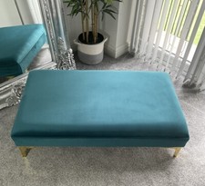 Handmade Large Chesterfield Footstool Coffee Table  Bench