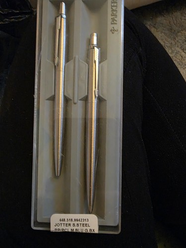 Stainless steel jotter - stainless, parker