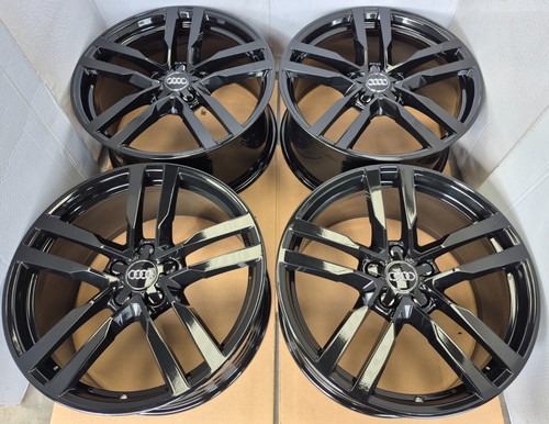 Gloss black genuine audi - gloss,