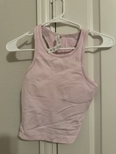Lululemon Ebb Women Tank Top size 4 cropped 