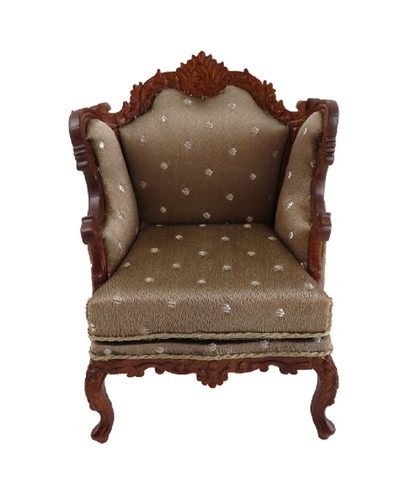Dolls house walnut louis - house,