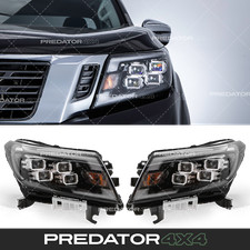FRONT LED HEADLIGHTS LAMPS ASSEMBLY FOR NISSAN NAVARA D23 NP300 2015+ RHD