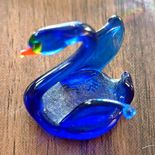 Blue glass crystal - blue, glass/crystal
