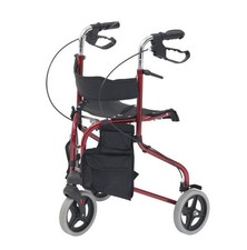Folding Red Tri Wheel Height