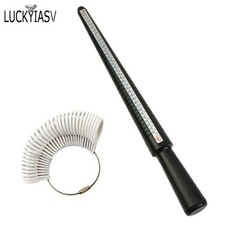 Ring Measurement Tools Sizing Gauges Belt Mandrel Stick Sizer Set Kit UK