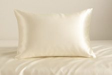 22 Momme Premium Ivory Pure Silk Pillowcase (lovely Christmas gift)