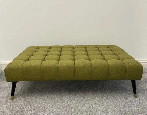 Large wool upholstered bench - large,