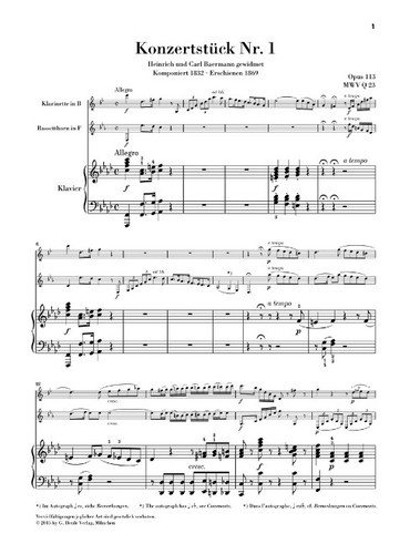 Concert pieces 113 - pieces, and