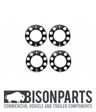 22.5" WHEEL TRIM COVER DOUGHNUTS x4 FITS DAF, IVECO, MAN TRUCK