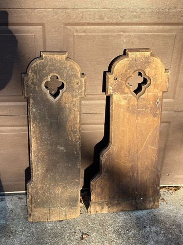 Pair antique gothic church - of,