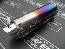 Suzuki GSXR 600 750 K1 K2 K3 K4 K5 Moto GP Coloured Titanium Race Exhaust Can