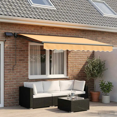 Manual awning frame - with, leds