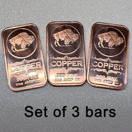 Buffalo nickel copper - oz, bar