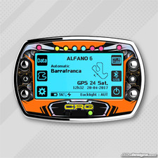 CRG 2019 STYLE GEL STICKER FOR ALFANO 6 LAP TIMER - KARTING