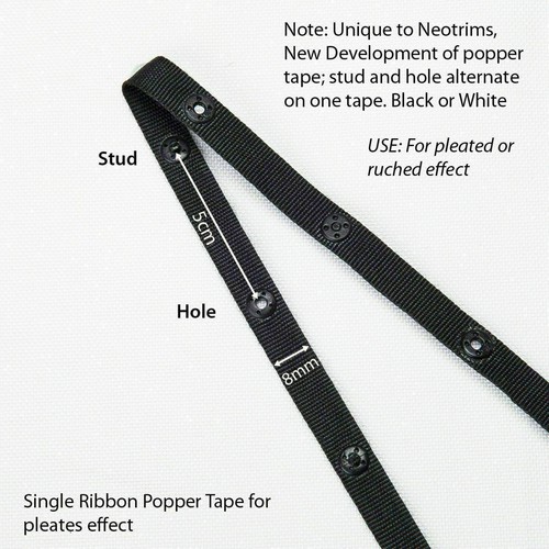 Single press stud - single, snap