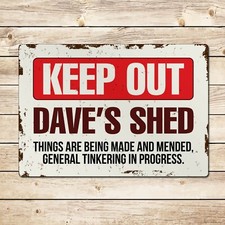 Personalised Keep Out Metal