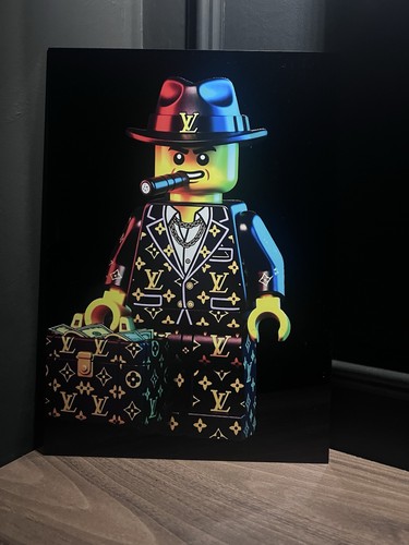 Printed wall art lego man - printed,
