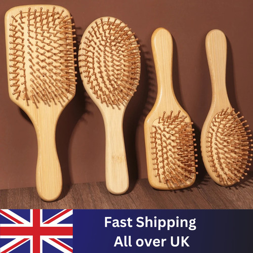 Natural bamboo wooden hair - bamboo,