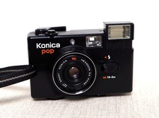 Vintage KONICA POP 35mm film point and shoot camera FLASH NOT WORKING