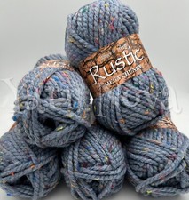 James C Brett Rustic Mega Chunky Knitting Crochet Yarn Wool - 5x100g Balls -CS24