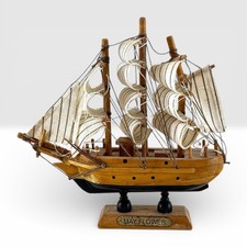 Vintage Mayflower Wooden Ship