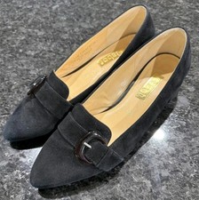 Ladies Gabor Black Real Suede