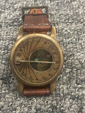 Antique  Nautical Brass Sundial Compass Vintage Wrist  gifted item
