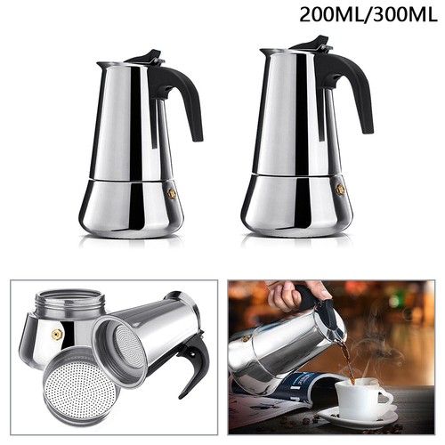 Stainless steel espresso maker - stainless,