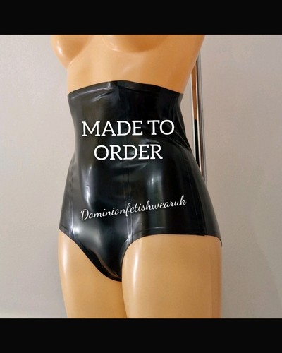 Made latex high waist black - latex,